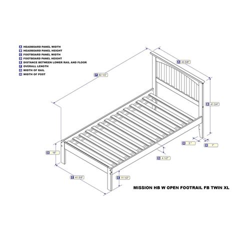 twin size bed frame height
